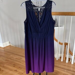 Soma Purple Ombre Dress